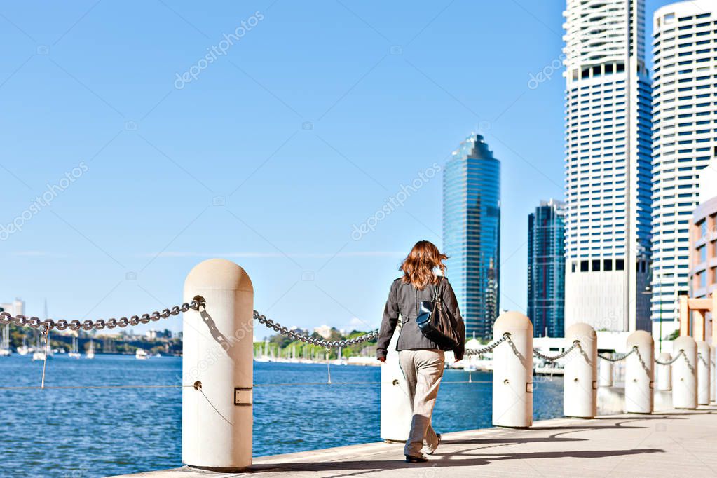 Women walking in Brisbane, QLD, Australia