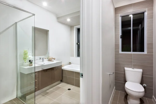 Modern bathroom with the toilet — Stock Photo, Image