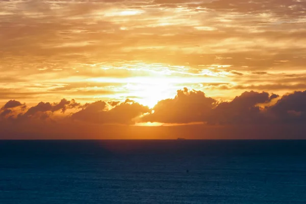 Sunset Sea Horizon Burleigh Heads Queensland Australia — Stock Photo, Image