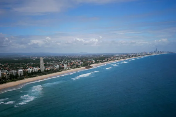 Aerial image of the Gold Coast city, located in Queensland, Australia, surfers paradise