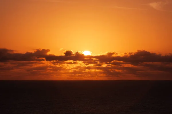 Sunrise Sea Horizon Burleigh Heads Queensland Australia — Stock Photo, Image