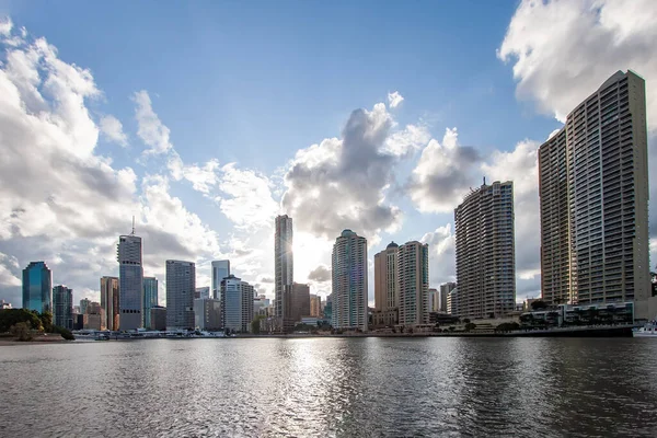 Vista Del Distrito Financiero Central Brisbane Queensland Australia — Foto de Stock