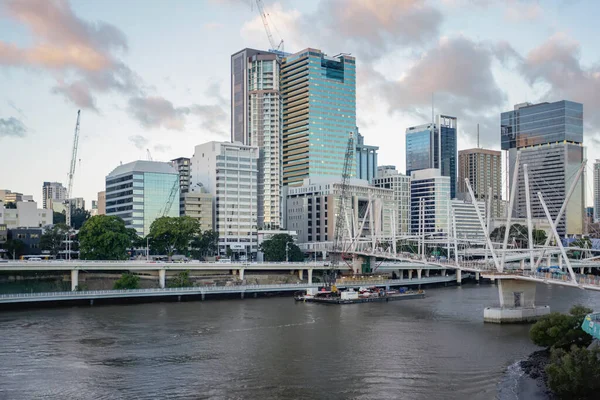 Brisbane, Queensland, Avustralya 'nın Brisbane Central iş bölgesinin manzarası