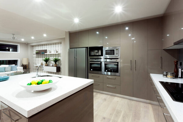 Интерьер современной и роскошной кухни дизайн