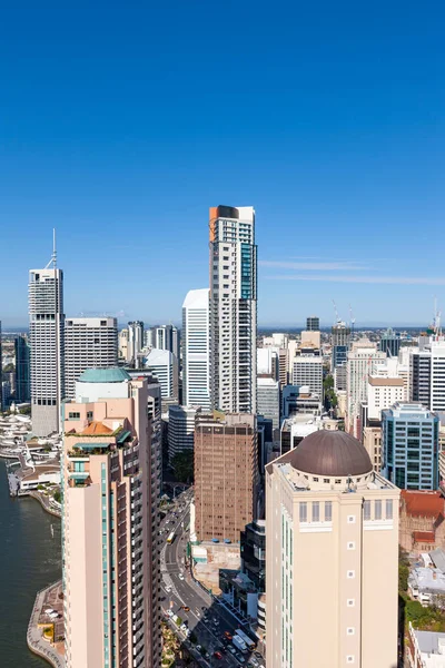 Foto aérea de los skylines de Brisbane — Foto de Stock