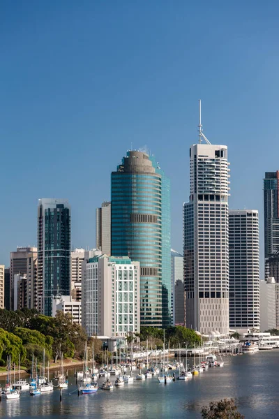 Skylines of Brisbane city, CBD in Australia — стокове фото