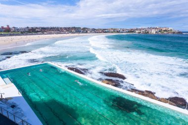Sidney, Avustralya 'daki Bondi Sahili manzarası