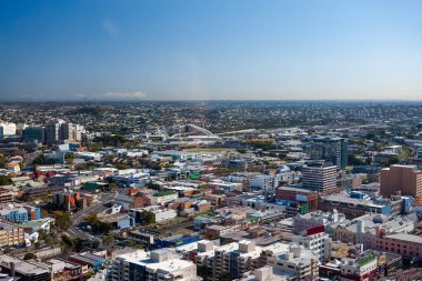 Brisbane şehrinin kentsel alanının hava görüntüsü