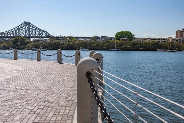 Gehweg in der Nähe der Strandpromenade, Brisbane — Stockfoto