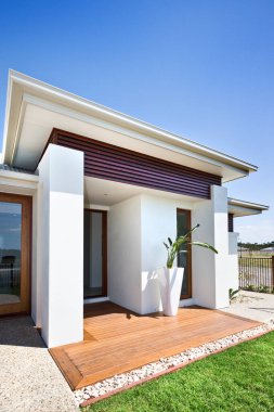 Modern ve lüks evin dış görünüşü