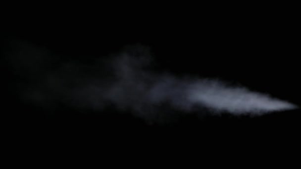 Realistische droge rookwolken mist — Stockvideo