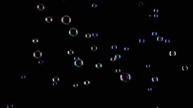 sabun köpükleri siyah arkaplanda