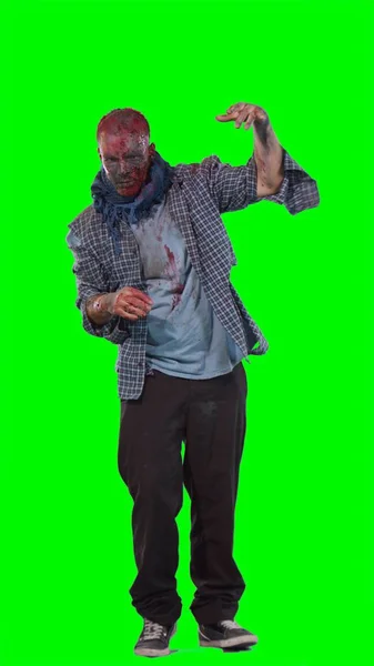 Halloween téma rettenetes félelmetes zombi — Stock Fotó