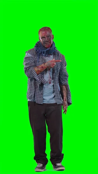 Halloween tema hemskt skrämmande zombie — Stockfoto