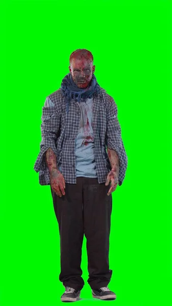 Хеллоуїн тема жахливий страшний зомбі — стокове фото