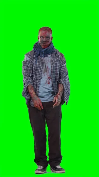 Halloween tema hemskt skrämmande zombie — Stockfoto