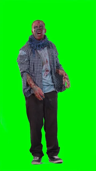 Хеллоуїн тема жахливий страшний зомбі — стокове фото