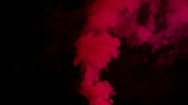 Colorful Smoke on Dark Background — Stock Video