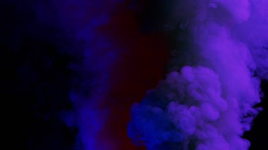 Colorful Smoke on Dark Background clipart