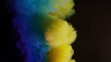 Colorful Smoke on Dark Background clipart
