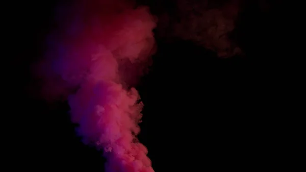 Fumo colorato su sfondo scuro — Foto Stock