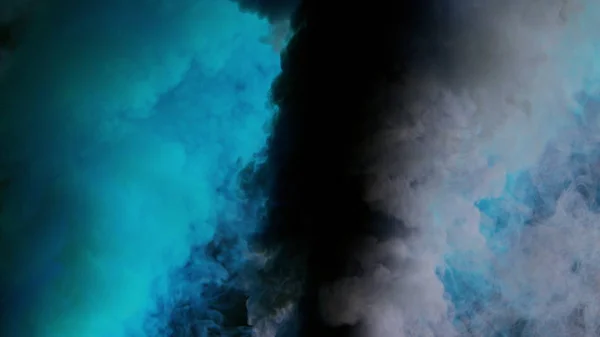 Barevný kouř na tmavém pozadí — Stock fotografie
