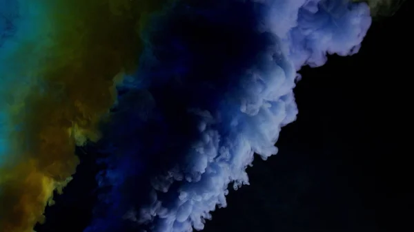 Humo colorido sobre fondo oscuro — Foto de Stock