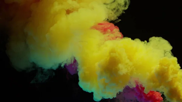 Colorful Smoke on Dark Background — Stock Photo, Image