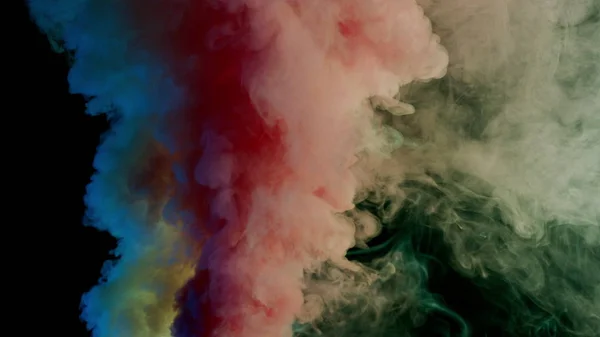 Humo colorido sobre fondo oscuro — Foto de Stock