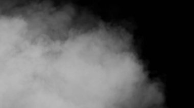 Siyah arkaplanda beyaz duman