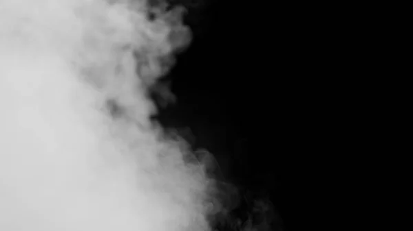 Humo blanco sobre fondo negro —  Fotos de Stock