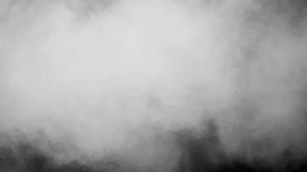 Белые Облака Пара Дыма Выделяются Черном Фоне Газ Взрывается Кружится — стоковое фото