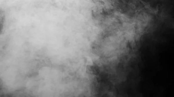 White Smoke on Black Background — Stock Photo, Image