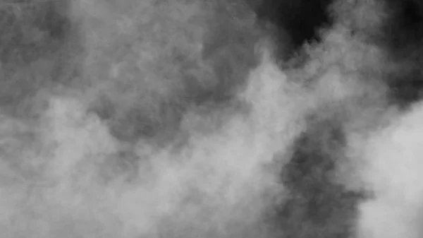 Fehér füst fekete háttér — Stock Fotó