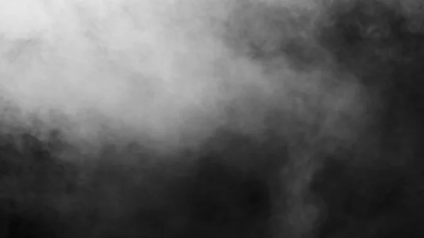 Humo blanco sobre fondo negro — Foto de Stock