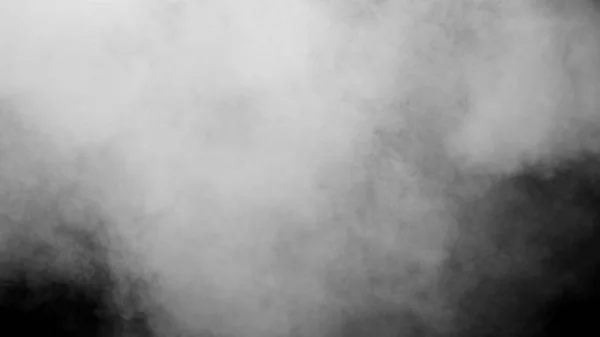 Humo blanco sobre fondo negro — Foto de Stock