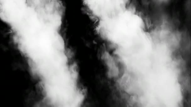 Kouř mlha páry parní přechod — Stock video