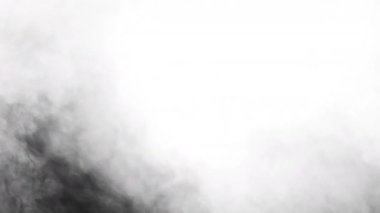 Siyah arkaplanda beyaz duman