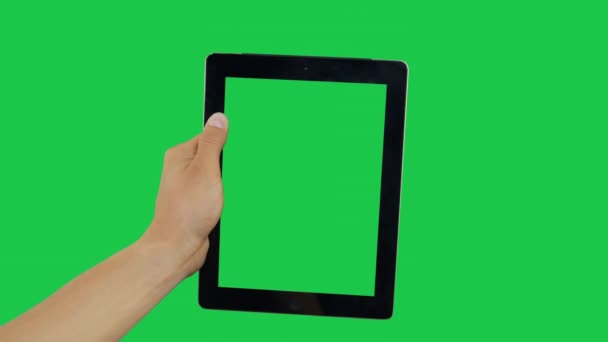 Cliquez sur Tablette numérique Écran vert — Video
