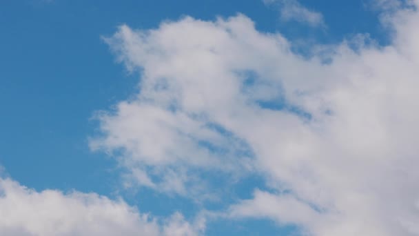 Nuvens brancas no céu azul — Vídeo de Stock