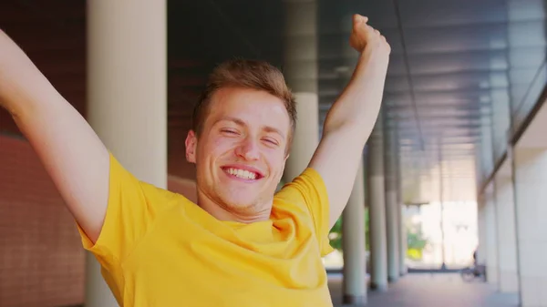 Man Smiling. Emotion — Stock Photo, Image