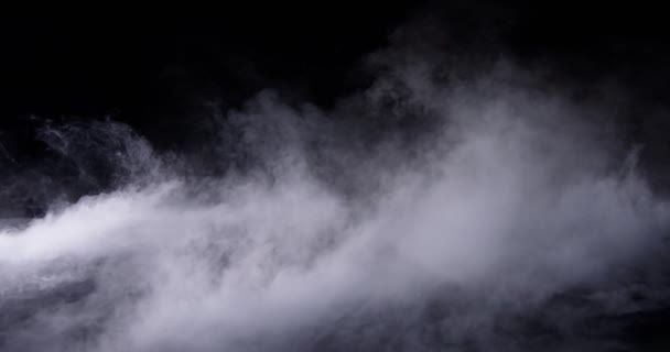 Brume réaliste de nuages de fumée de glace sèche — Video