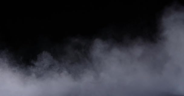 Brume réaliste de nuages de fumée de glace sèche — Video