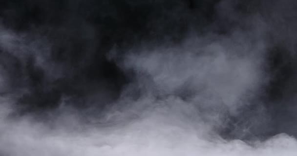 Niebla realista de nubes de humo de hielo seco — Vídeos de Stock