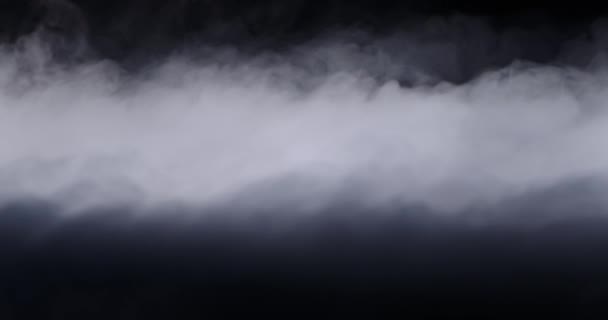 Nuvole di fumo di ghiaccio secco realistico nebbia — Video Stock