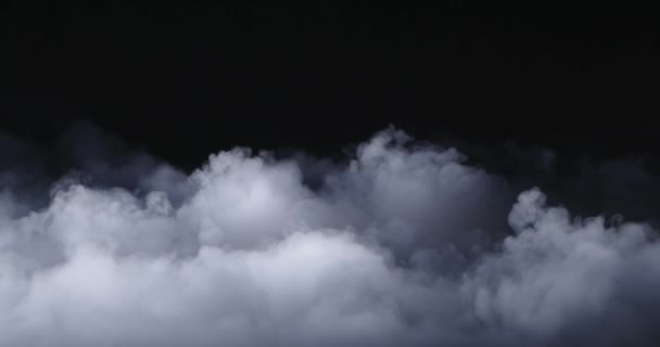 Realistische Trockeneis Rauch Wolken Nebel — Stockvideo