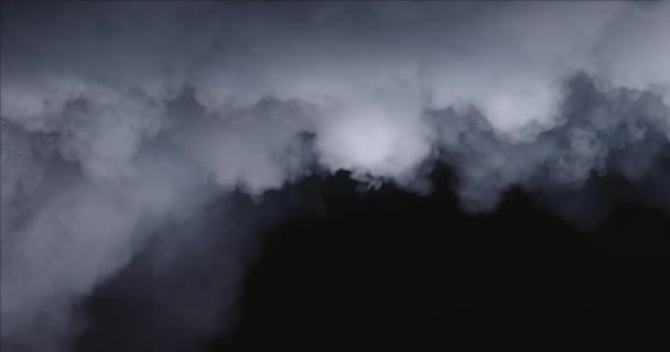 Niebla realista de nubes de humo de hielo seco — Vídeo de stock