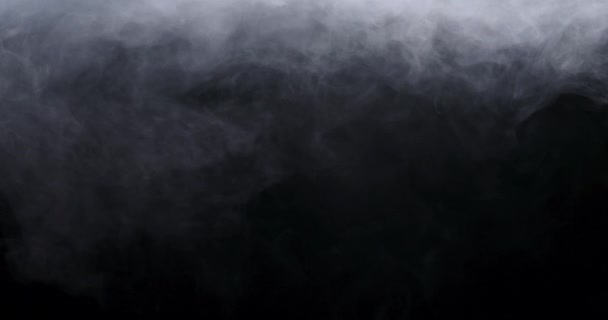 Nuvens de fumo de gelo seco realistas nevoeiro — Vídeo de Stock