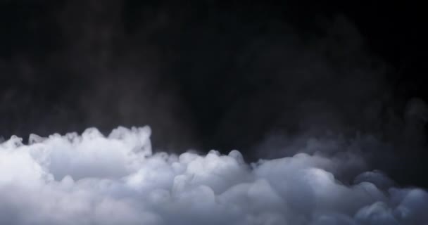 Realistische Trockeneis Rauch Wolken Nebel — Stockvideo