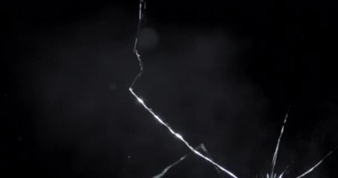 Kırık Cam Doku. İzole Gerçekçi Cracked